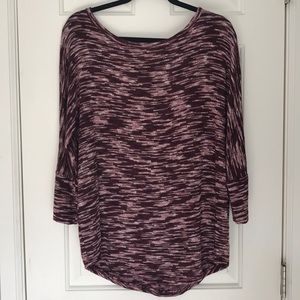 Multicolored knit oversized sweater/top